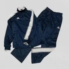 アディダス　ジャージ上下セット　ストライプ　CLIMALITE　M