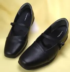 ☆美品 fuwarakuフワラクストラップシューズインヒール 24.5ⅽⅿ