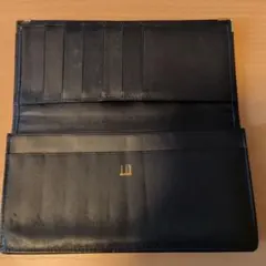 dunhill 二つ折り財布 黒 レザー