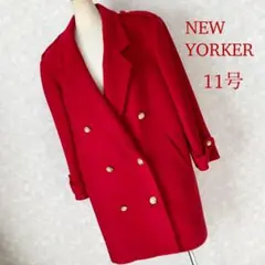 NEW YORKER ニューヨーカーコートダブル金ボタンチェスターコート11AR