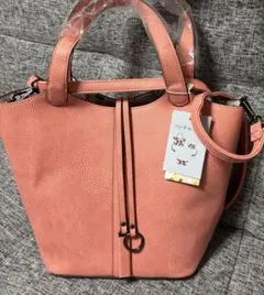 ピンク バッグインバッグ