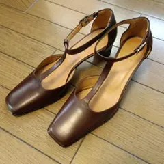 HIROFU パンプス 未使用 イタリア製 展示品 ブラウン ヒロフのサムネイル