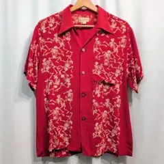 Dry Bones ドライボーンズ ダンシングスカル柄 アロハシャツ M/38のサムネイル