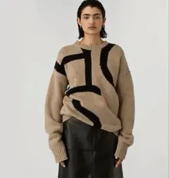 JOSEPH◆インタルシアニットセーターMキャメル5.８万 柚香光着用