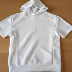 GU ホワイト フード付きパーカー M