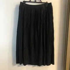 ユニクロ ブラック プリーツスカート M