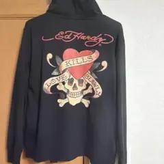 Ed Hardy ジップアップパーカー ブラックのサムネイル
