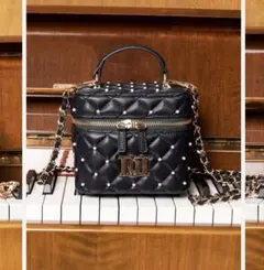 ダーリッチ　キルティングパールスクエアミニバック