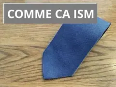 【未使用美品】コムサ・デ・モード 青 ヘリンボーン ネクタイ