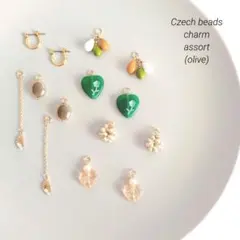チェコビーズチャー厶アソート アクセサリー(olive)