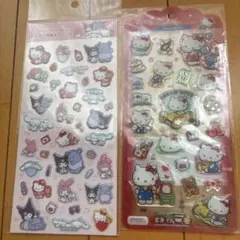 正規品 新品未開封サンリオ キティちゃん ドロップジェリーシール 樹脂もりシール