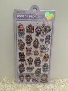 ラブブ　ボンボンドロップシール　立体キャラクターシール