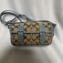COACHショルダーバッグ ブルー