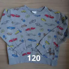 120 Blue Mart 車 トレーナー グレー