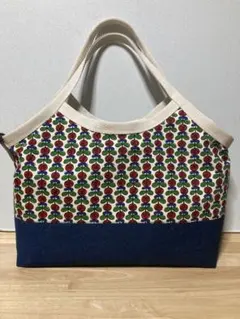 花柄薔薇グラニーバッグ　ハンドメイドag5