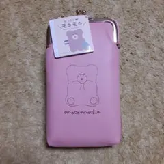 ほっこりモコモカ　ウォレット付きスマホショルダーポーチ