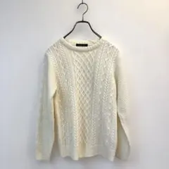 INGNI ケーブルニット　オフホワイト　M