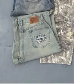 9090 ワイドレッグデニムライトブルー