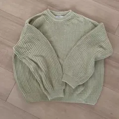 ザラキッズ　ZARA キッズニット　120センチ　ピスタチオグリーン