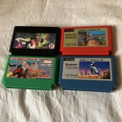 ファミコンソフト4本まとめ売りドラゴンクエストカード1枚オマケ