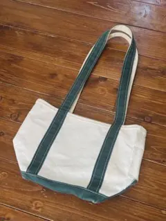 【LLBean】90年代 トートバッグ ロングハンドル グリーン 希少 90’s