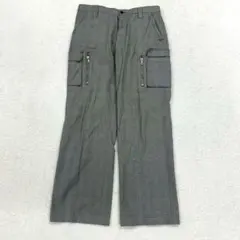 23区 メンズ カーゴパンツ グレー チェック柄 サイズ82（b3 181のサムネイル