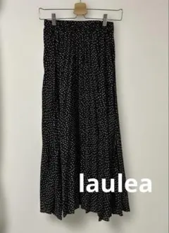 laulea ラウレア　水玉ロングスカート ゆるいプリーツのサムネイル