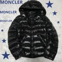 MONCLERダウンジャケットBLACK XS(SS) 〜S