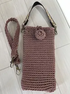 編み物デザイン スマホショルダー