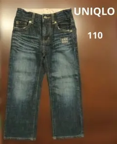 UNIQLO ユニクロ デニムパンツ 110cm ダメージ ダメージジーンズ