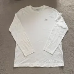 Lacoste ホワイト 長袖カットソー