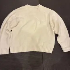 GUニット セーター L 長袖 gu ホワイト