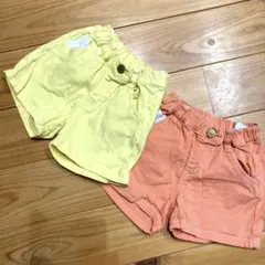 サニーランドスケープ⭐︎ハート型ポケットのショートパンツ100センチ2枚セット