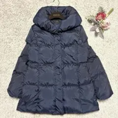 UNTITLED アンタイトル ダウンコート ウエストベルト Aライン 