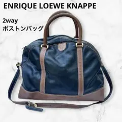 エンリケ ロエベ ナッペ オールレザー 2way ボストンバッグ 旅行 本革