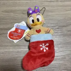 ☺︎︎ディズニー　デイジー　クリスマス　2013 ぬいぐるみバッジ　靴下