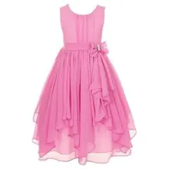 100cm❤新品 子供ドレスキッズドレス結婚式 フォーマル キッズドレスピンク