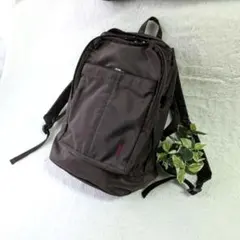 ✧美品【イーストボーイ】ロゴ刺繍大容量バッグパック　リュック　ブラウンのサムネイル
