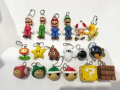 スーパーマリオ　マスコットフィギュア　キーホルダー　コンプリート