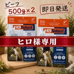 新品未開封 K9ナチュラル チキン サーモン2個セット 500g ドッグフード
