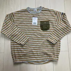 BREEZE 長袖カットソー ロンT ボーダー140