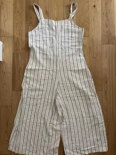 UNIQLO ユニクロ オールインワン サロペット ストライプ Mのサムネイル