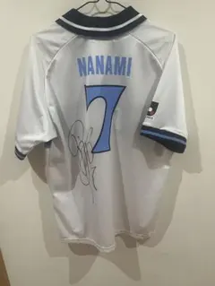 サッカー ジュビロ磐田 ユニフォーム #7 名波浩 直筆サイン入り 日本代表のサムネイル