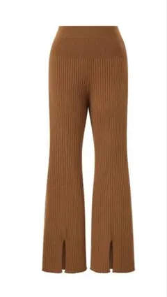 UNIQLO×マメクロゴウチ 3Dリブフロントスリットパンツ L