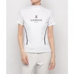 LANVIN SPORT スパンコール刺繍モックネック半袖シャツ　白　36のサムネイル