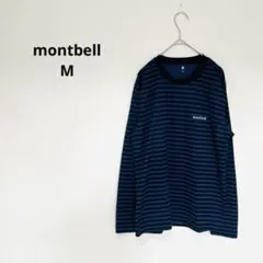 モンベル montbell ボーダー　カットソー　ロンT M ポリエステル