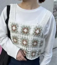 <nemne store>かぎ針編みビスチェのサムネイル