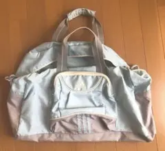 adidas ボストンバッグ 水色/グレー