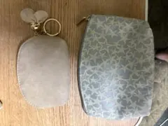 【未使用】ミニポーチ&アフタヌーンポーチセット　グリーン　レディースのサムネイル