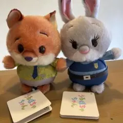 うるぽちゃちゃん ズートピア ニック ジュディ2体セット ぬいぐるみ